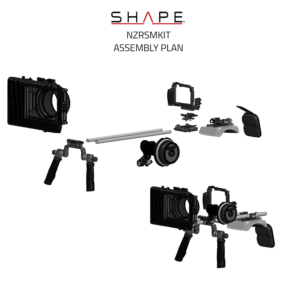 SHAPE Shoulder Mount Matte Box Follow Focus for Nikon ZR Shoulder Mount Rig SHAPE wlb