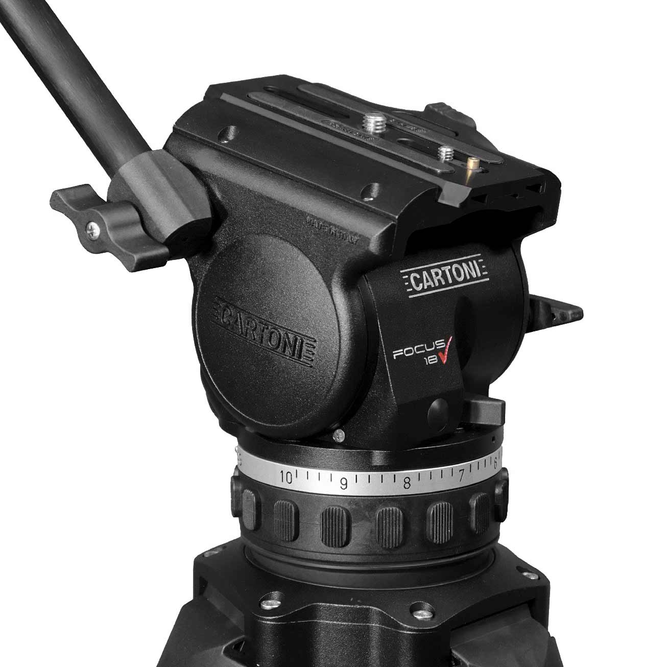 CARTONI FOCUS 18 +/- 90° Fluid Head Tripod Head SHAPE wlb
