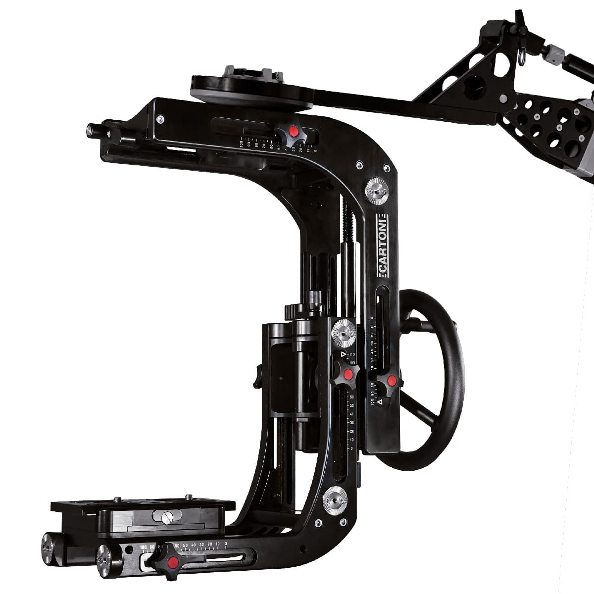 CARTONI LAMBDA 25 Fluid Head with Cine Style Slide Tripod Head SHAPE wlb