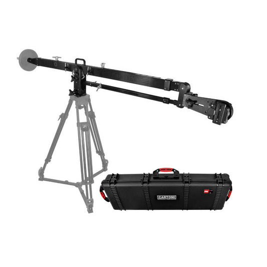CARTONI Telescopic Jib arm 100mm bowl & fluid control for DV - ENG systems with carrying case jib SHAPE wlb