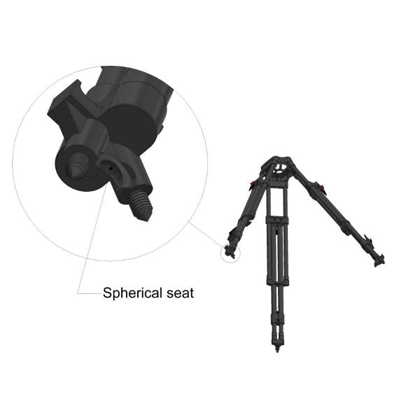 CARTONI Tripod EFP ALU 2-St Tripod Legs CARTONI