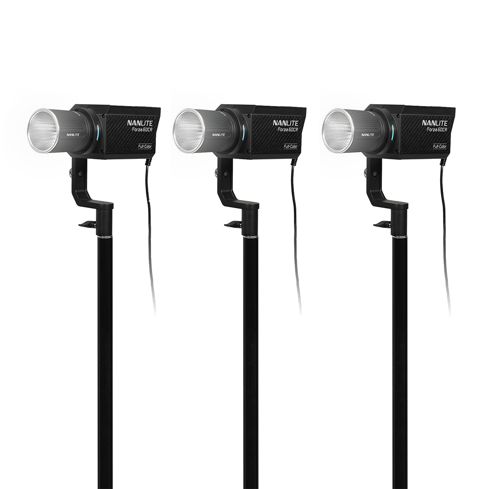 NANLITE Forza 60CR 3KIT with Bowens Adapter & Case Light Fixture SHAPE wlb
