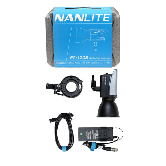 NANLITE FC-120B LED Bi-color Spot Light Light Fixture SHAPE wlb