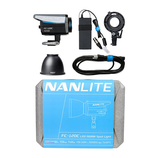 NANLITE FC-120C LED RGBW Spot Light Light Fixture SHAPE wlb