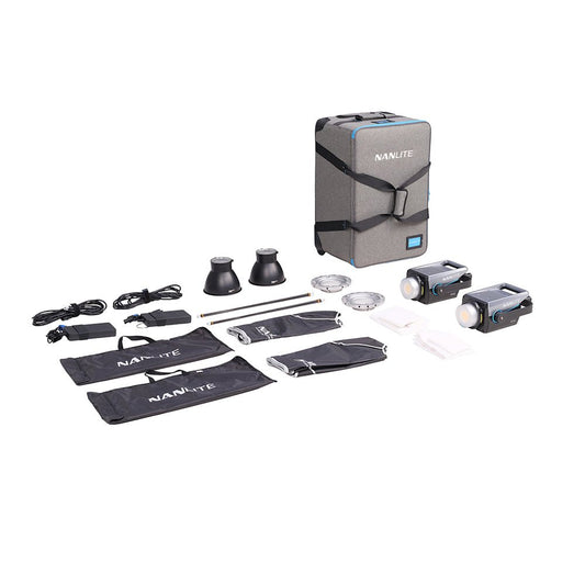 NANLITE FC-300B 2-Light Trolley Case Kit Light Fixture SHAPE wlb
