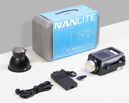 NANLITE FC-300B LED Bi-color Spot Light Light Fixture SHAPE wlb
