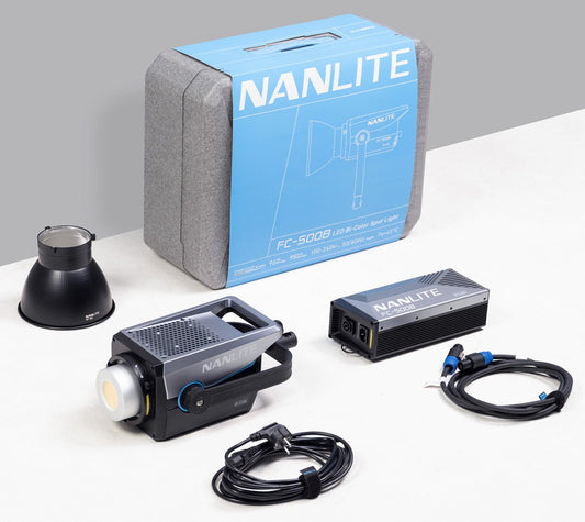 NANLITE FC-500B LED Bi-color Spot Light Light Fixture SHAPE wlb