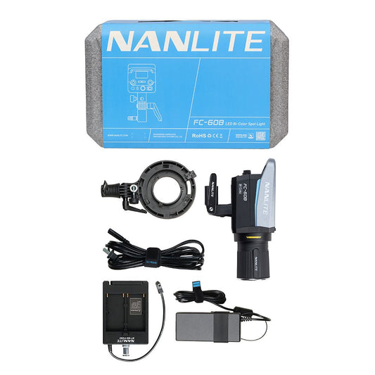 NANLITE FC-60B LED Bi-color Spot Light Light Fixture SHAPE wlb