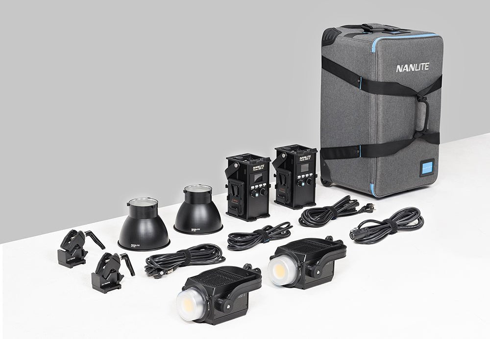 NANLITE Forza 300B II 2KIT LED Spot Light with Trolley Case Light Fixture SHAPE wlb