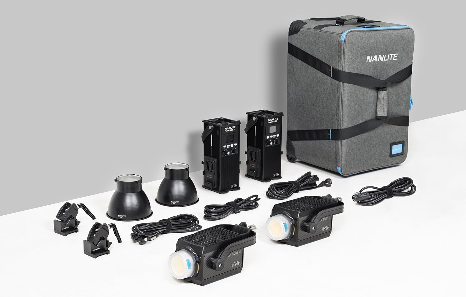 NANLITE Forza 500B II 2KIT LED Spot Light with Trolley Case Light Fixture SHAPE wlb