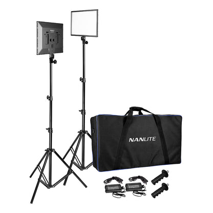 NANLITE Lumipad 25 2KIT with Power Adapter Light Fixture SHAPE wlb