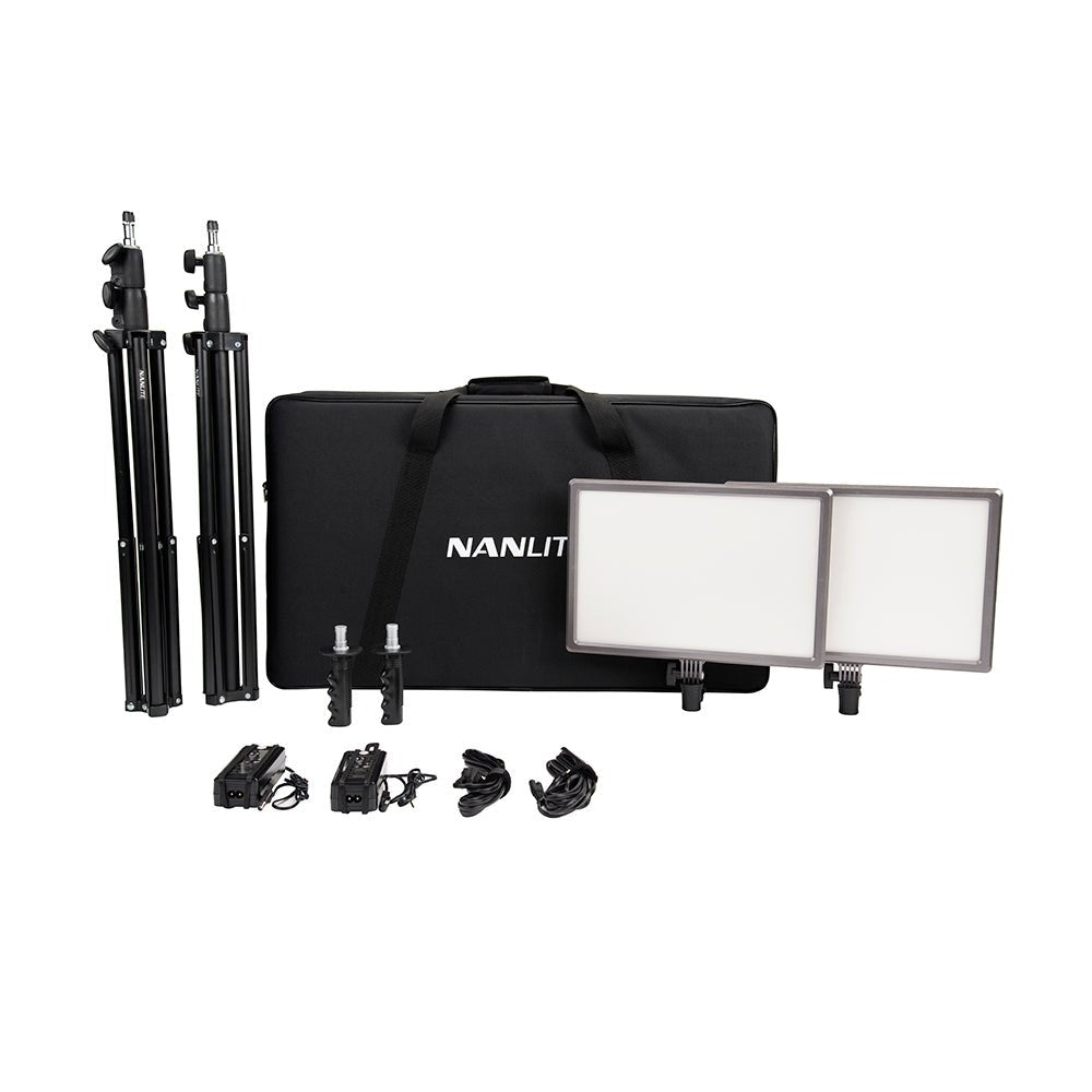 NANLITE Lumipad 25 2KIT with Power Adapter Light Fixture SHAPE wlb