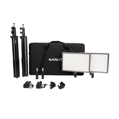 NANLITE Lumipad 25 2KIT with Power Adapter Light Fixture SHAPE wlb