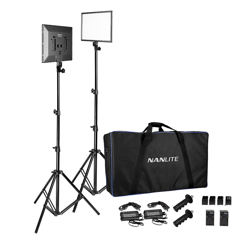NANLITE LumiPad 25 2kit with Power Adapter & Battery Light Fixture SHAPE wlb