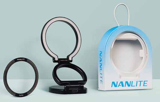 NANLITE lumo Phone Ring Light (MagSafe Compatible) (Polar Black) Light Fixture SHAPE wlb