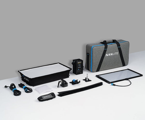 NANLITE PavoSlim 120B KIT with Quick Release Softbox & Clamp