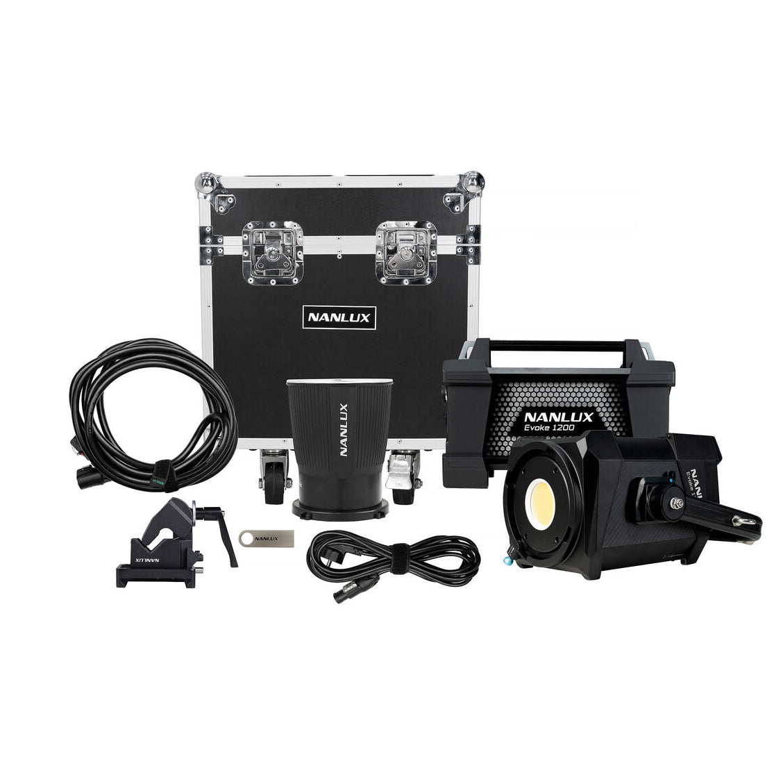 NANLUX Evoke 1200B Spot Light with Flight Case Light Fixture SHAPE wlb