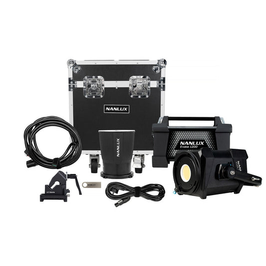 NANLUX Evoke 1200B Spot Light with Flight Case Light Fixture SHAPE wlb