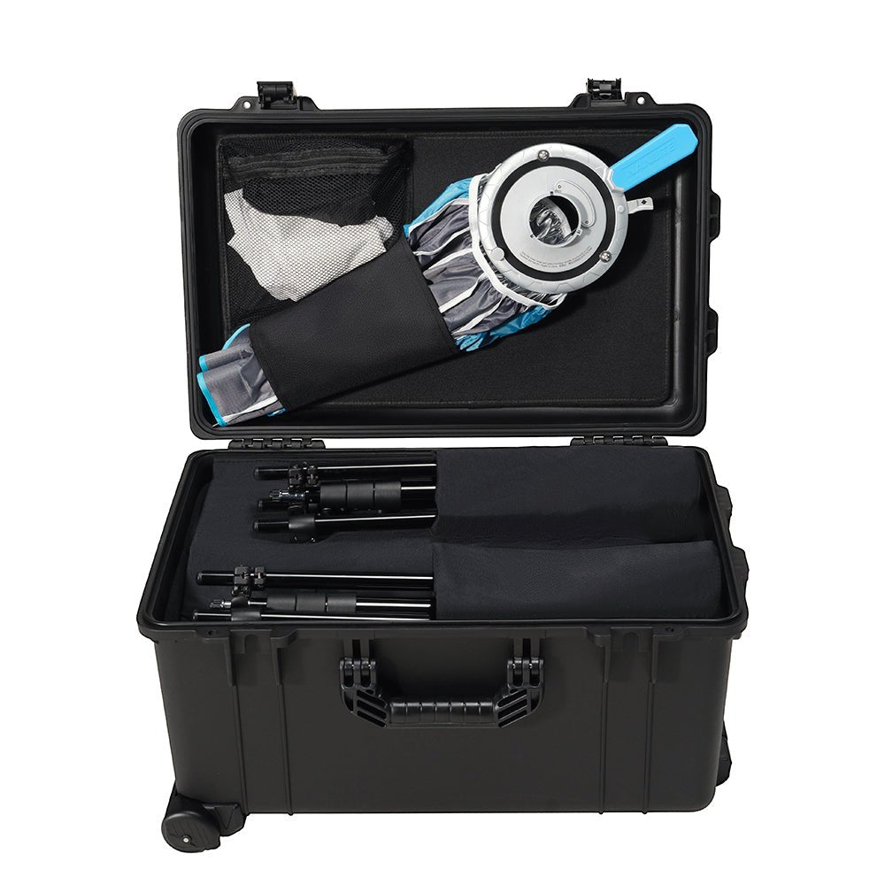 NANLUX Evoke 150C 2-Light Kit with Plastic Trolley Case Light Fixture SHAPE wlb