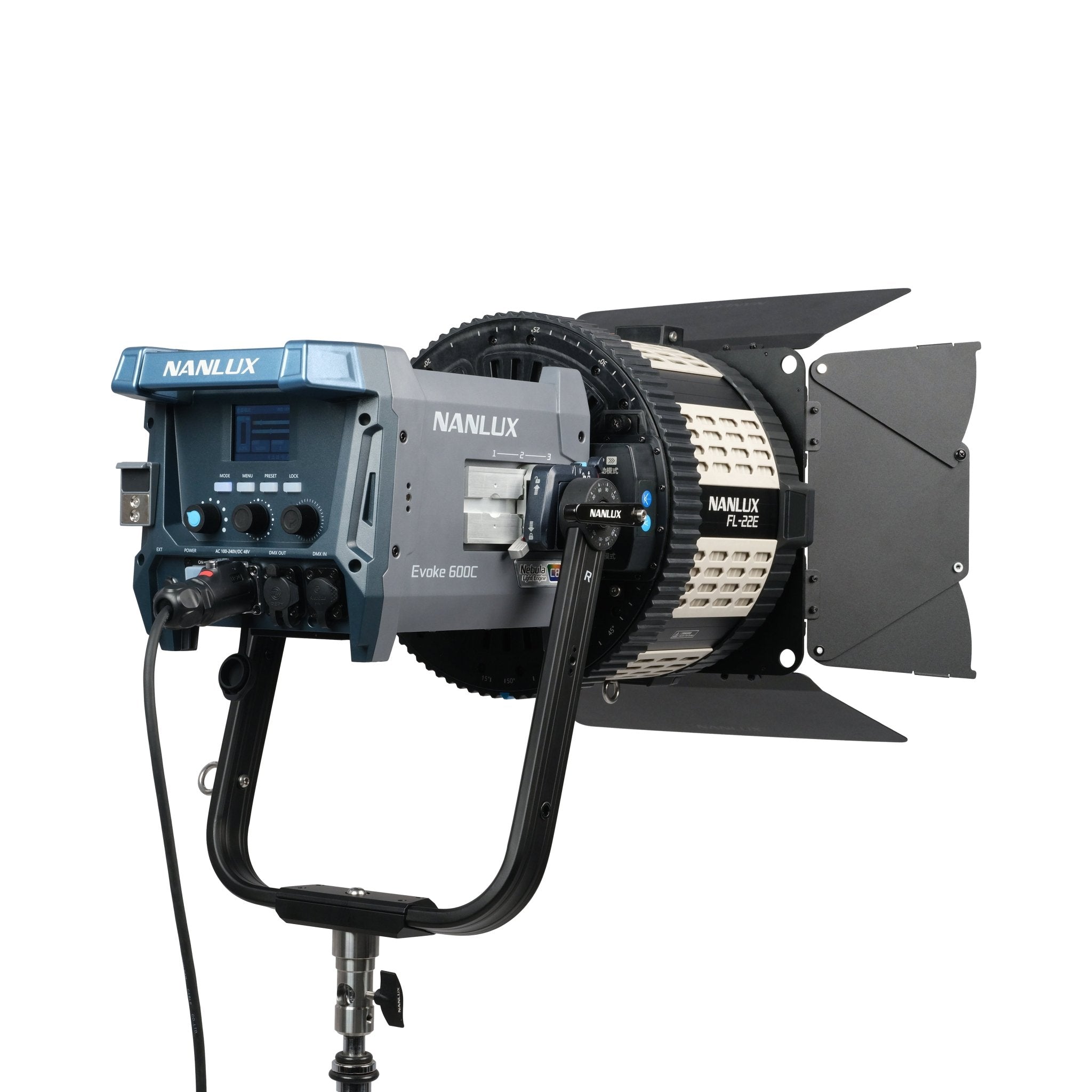NANLUX 電動フレネルレンズ FL-22E NANLUX FL-22E Motorized Fresnel Lens 15°-48° – SHAPE wlb