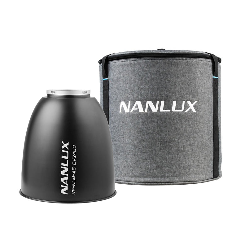 NANLUX NL Mount Reflector 45° for Evoke 2400B with soft bag Light Accessories SHAPE wlb