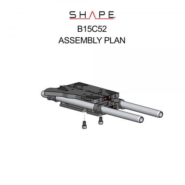SHAPE Canon C500 MKII/C300 MKIII 15 mm Baseplate Baseplate SHAPE wlb
