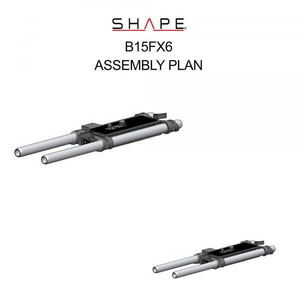 SHAPE Sony FX6 15 mm Baseplate Baseplate SHAPE wlb