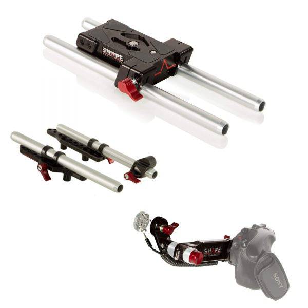 SHAPE Sony FS5/FS5 II 15 mm Baseplate with Top Plate and Remote Extension Handle Baseplate SHAPE wlb
