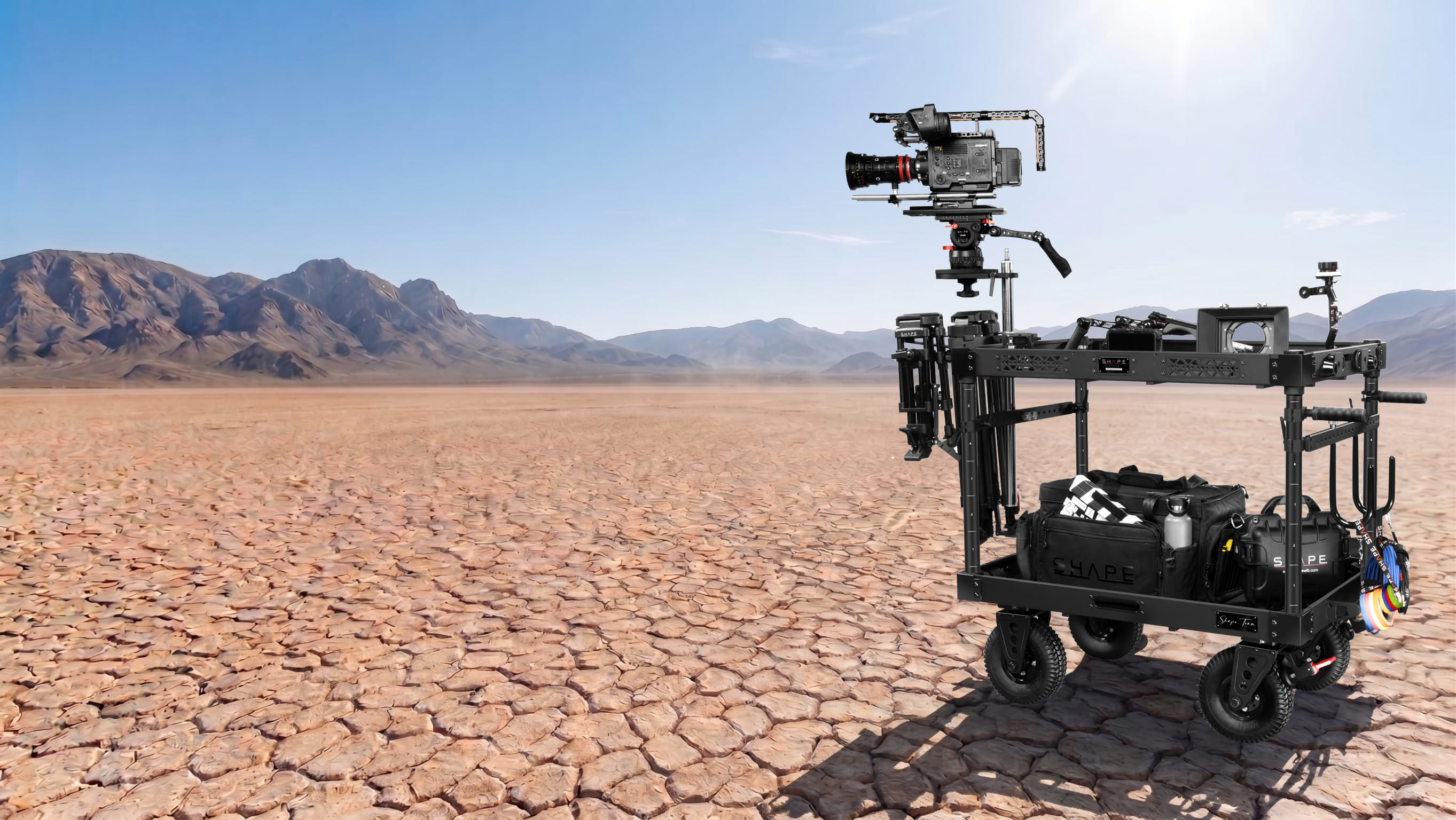 SHAPE AC camera cart for professional film and video production