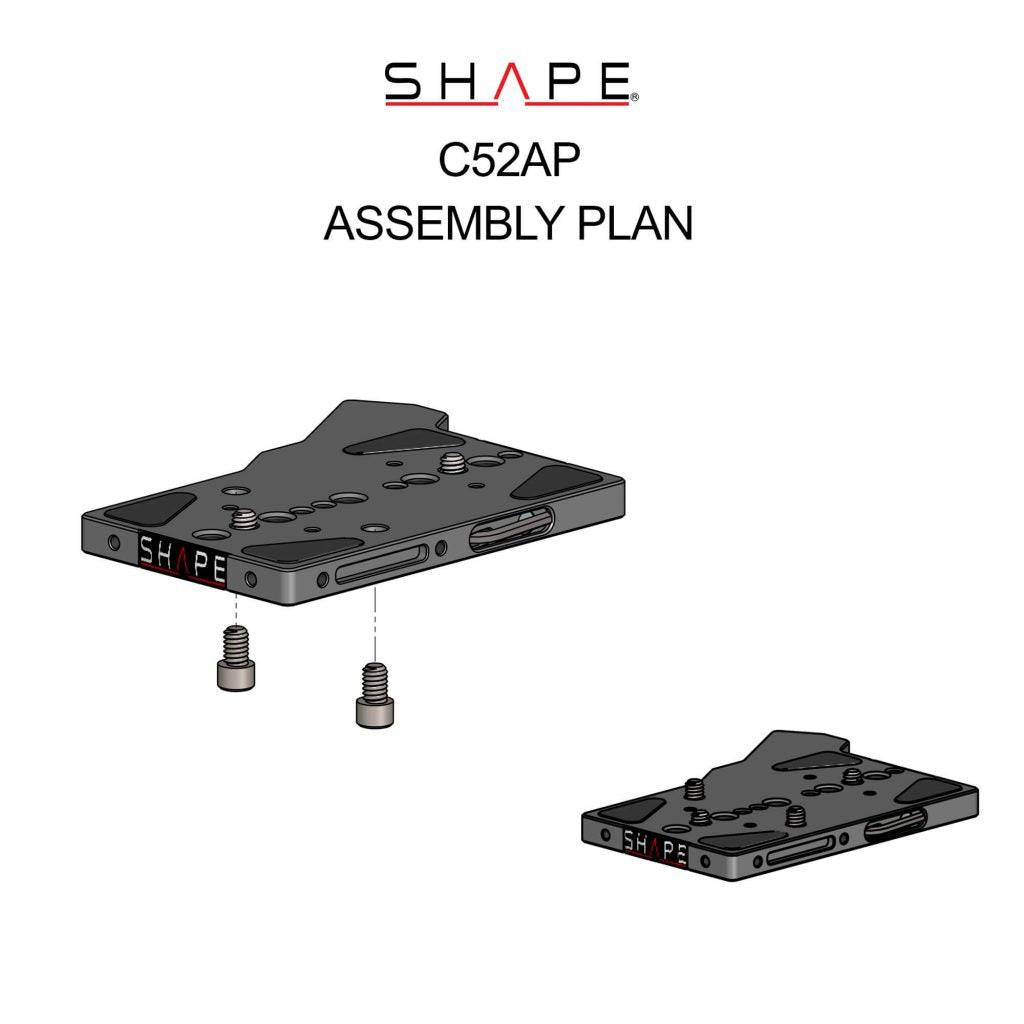 SHAPE Canon C500 MKII/C300 MKIII Adapter Plate Baseplate SHAPE wlb