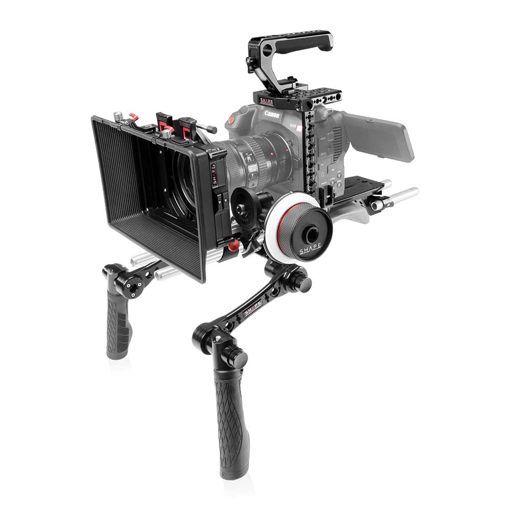 SHAPE Canon EOS C80 Baseplate Kit with Matte Box, Follow Focus Baseplate SHAPE wlb