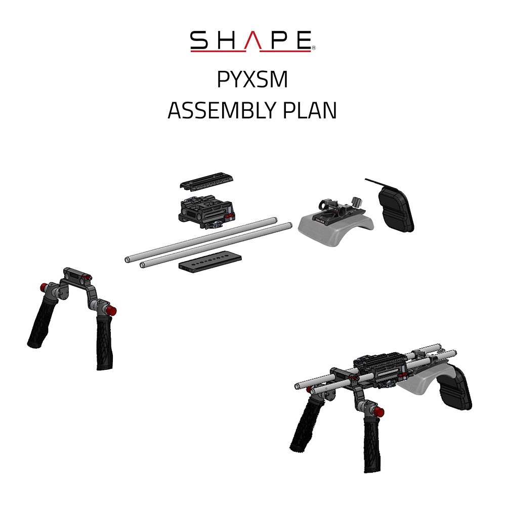 SHAPE Blackmagic PYXIS 6K Shoulder Mount Camera Rig SHAPE wlb