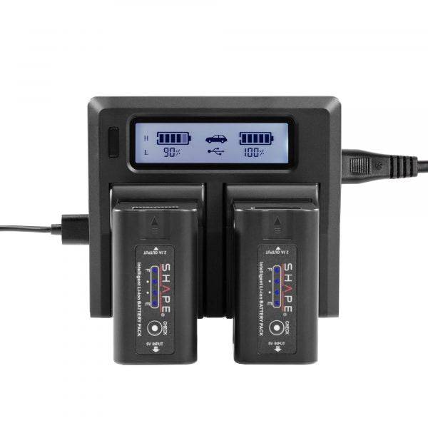 SHAPE Canon & RED® KOMODO™ BP-975 Batteries with Dual LCD Charger Battery & Charger SHAPE wlb