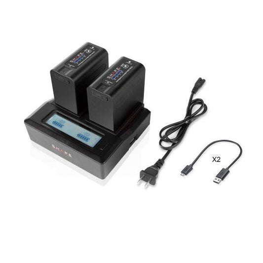 SHAPE Canon & RED® KOMODO™ BP-975 Batteries with Dual LCD Charger Battery & Charger SHAPE wlb