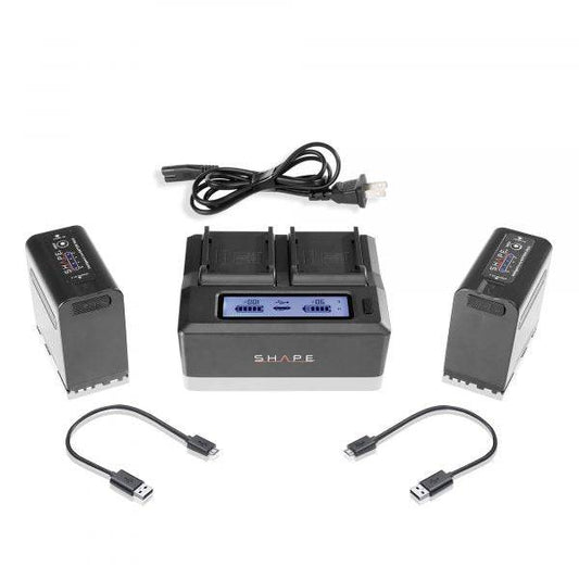 SHAPE Canon & RED® KOMODO™ BP-975 Batteries with Dual LCD Charger Battery & Charger SHAPE wlb