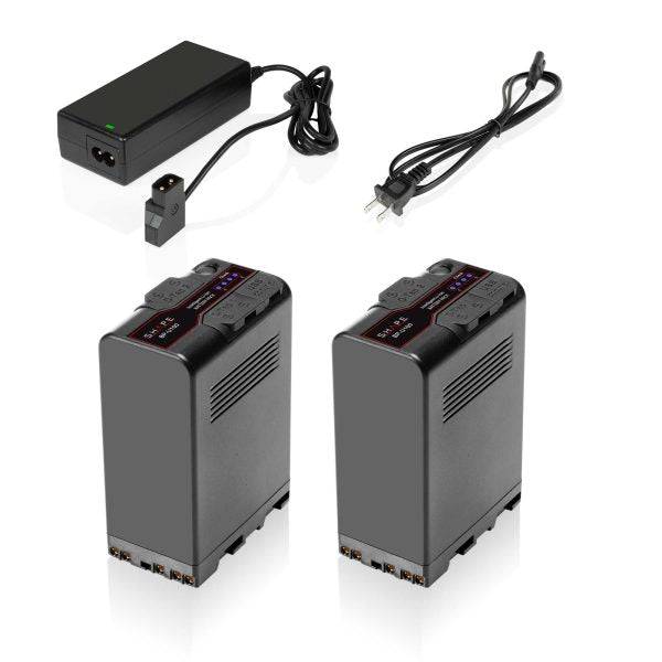 SHAPE Sony FX9/FX6 BP-U100 Batteries with Travel Charger Battery SHAPE wlb