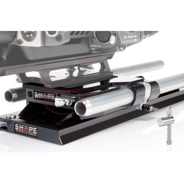 SHAPE Bridge Plate 19 mm Studio ARRI Standard with ARRI Dovetail Plate 12 inches Dovetail SHAPE wlb   