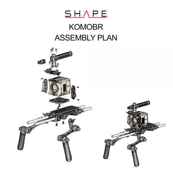 SHAPE RED® KOMODO™ & KOMODO™ 6K Production Pack Camera Bundle Rig Camera Rig SHAPE wlb