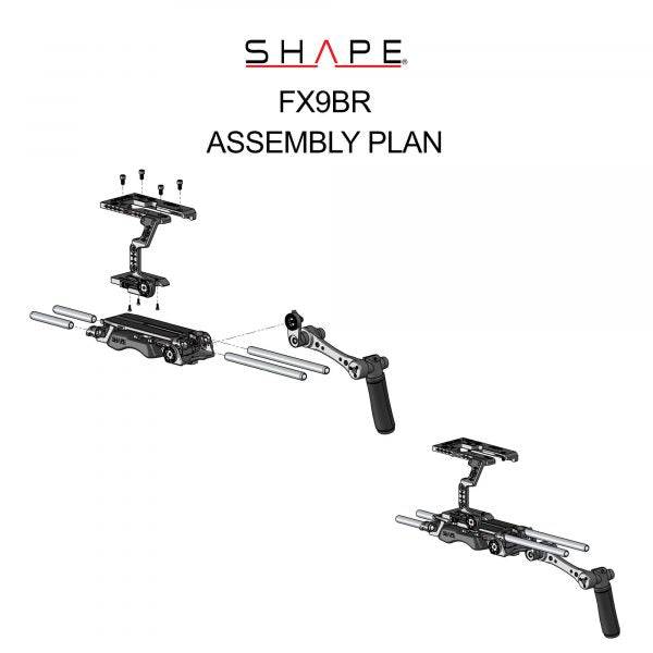 SHAPE Sony FX9 Camera Bundle Rig Camera Rig SHAPE wlb