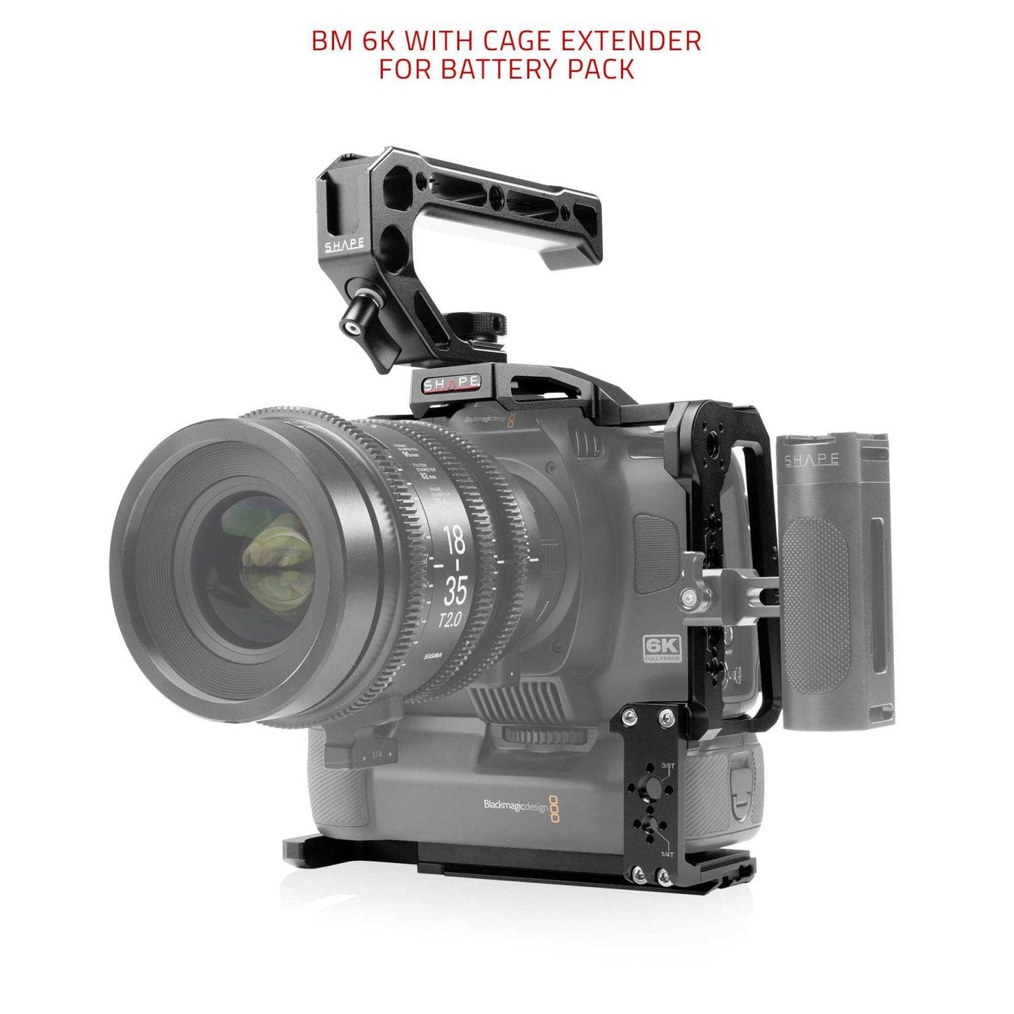 SHAPE Blackmagic Cinema Camera 6K/6K PRO/6K G2 Camera Bundle Rig Kit Camera Rig SHAPE wlb