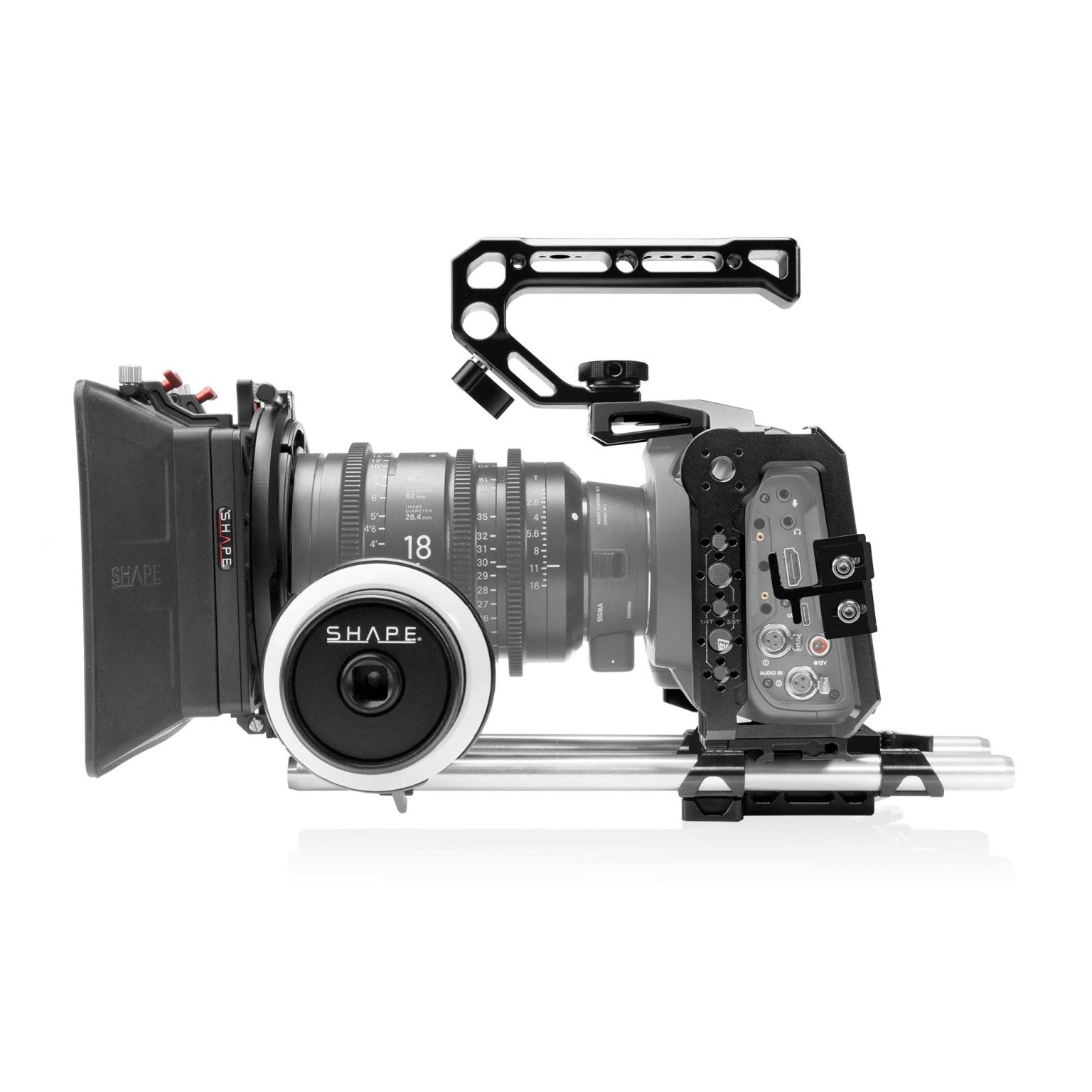 Shape Offset Camera Rig SHAPE Blackmagic Cinema Camera 6K/6K PRO/6K G2 Camera Bundle Rig Kit ...