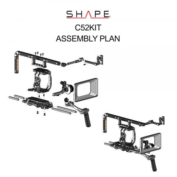 SHAPE Canon C500 MKII/C300 MKIII Camera Bundle Rig Kit Camera Rig SHAPE wlb