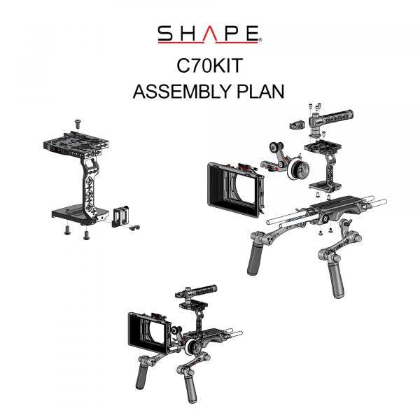 SHAPE Canon C70 Camera Bundle Rig Kit Camera Rig SHAPE wlb