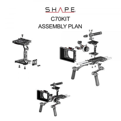 SHAPE Canon C70 Camera Bundle Rig Kit Camera Rig SHAPE wlb