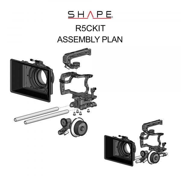 SHAPE Canon R5C/R5/R6 Camera Bundle Rig Kit Camera Rig SHAPE wlb