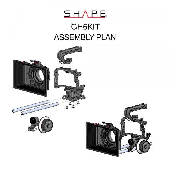 SHAPE Panasonic Lumix GH6 Camera Bundle Rig Kit Camera Rig SHAPE wlb