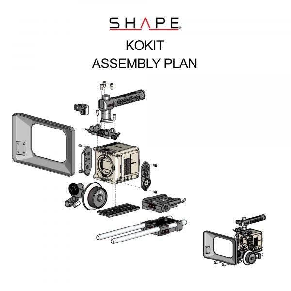 SHAPE RED® KOMODO™ & KOMODO™ 6K Production Pack Camera Bundle Rig Kit Camera Rig SHAPE wlb