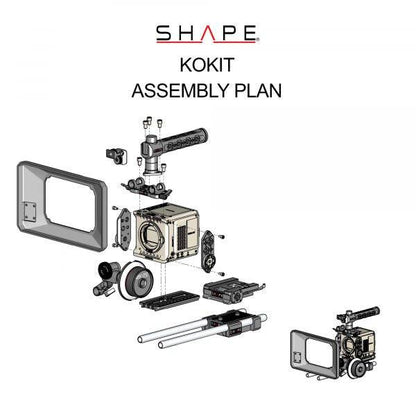 SHAPE RED® KOMODO™ & KOMODO™ 6K Production Pack Camera Bundle Rig Kit Camera Rig SHAPE wlb