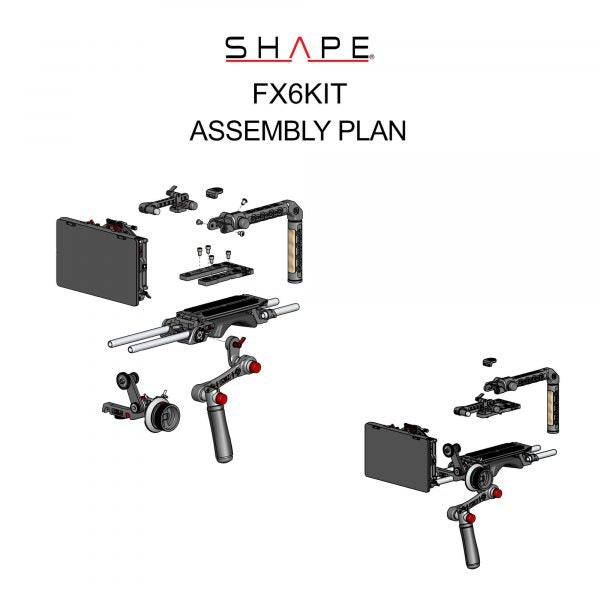 SHAPE Camera Bundle Rig Kit for Sony FX6 Camera Rig SHAPE wlb   