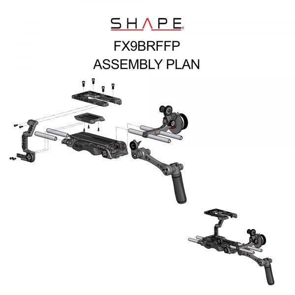 SHAPE Sony FX9 Camera Bundle Rig with Follow Focus Pro Camera Rig SHAPE wlb